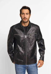 Jaqueta Victory Eagle Ziper Peito Preta VTP226007