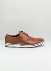 Sapato Dom Henrico 176089 Derby Napa Romana Conhaque