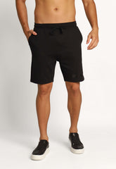 Bermuda Calvin Klein em Moletom Preta