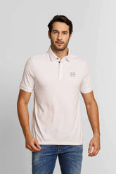 Polo Masculina Armani Exchange Logo Circular Peito Branca