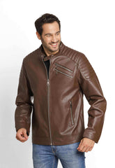 Jaqueta Victory Eagle Marrom C/ Detalhe No Ombro Vtp226002