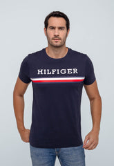 Camiseta Tommy Hilfiger Logo Centralizer