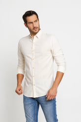 Camisa Eleven Ml Linho Deluxe Areia