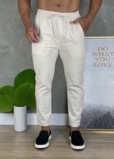 Calça Eleven Linho Lifestyle Natural Bege