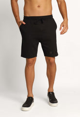 Bermuda Calvin Klein em Moletom Preta - Henri Store