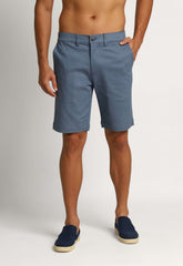 Bermuda Dom Henrico Azul Mescla Comfort - Henri Store