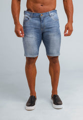 Bermuda Jeans Masculina Taco Denim Claro - Henri Store
