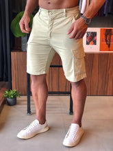 Bermuda Masculina Eleven Cargo em Sarja Areia - Henri Store