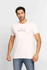 Camiseta Armani Exchange Regular Logo Central - Sale