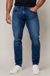 Calça Jeans CK Bordado Bolso Jeans Médio - Live - Henri Store