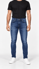 Calça Jeans Escuro Calvin Klein Bordado Preto CK - Henri Store