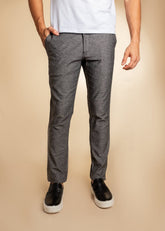 Calça Kanzo Skinny Fit Preto Mescla 906 LIVE - Henri Store