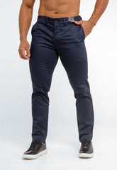 Calca Kanzo Slim Marinho Bolso Faca 23422 - Henri Store