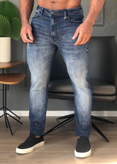 Calça Masculina Ellus Slim Visco Indigo Elastic - Henri Store