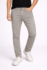 Calça Zip Off Alfaiataria Skinny Cinza Cor: 008 Ref: 70114 - Henri Store