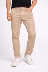 Calça Zip Off Masculina Alfaiataria Bege 025 - Henri Store