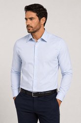 Camisa Calvin Klein ML Slim Cannes Basica Essential - Henri Store