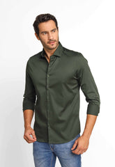 Camisa Dom Henrico Acetinada com Elastano Ml - Henri Store