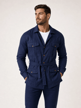 Camisa Dom Henrico ML Parka em Linho Italiano - Henri Store