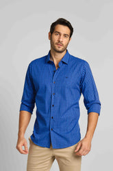 Camisa Dom Henrico ml Slim Xadrez - Henri Store