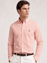 Camisa Raph Lauren Custom Fit Laranja Poney Marinho - LIVE - Henri Store