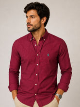 Camisa RL Custom Fit Ml Vermelho / Small Poney Verde - Henri Store