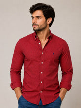 Camisa RL Manga Longa Xadrez Vermelho - Henri Store