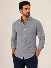 Camisa RL Ml Custom Fit Xadrez Preta Ponei Vermelho - Henri Store