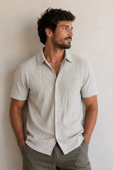 Camisa Sergio K MC Tricot Canelado - Henri Store