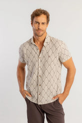 Camisa Sergio K Rustica Waves Manga Curta - Henri Store