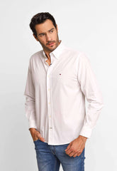 Camisa Tommy Hilfiger Ml Regular Fit Branca - Henri Store