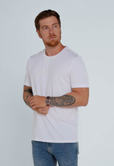 Camiseta Calvin Klein Basica Algodao Pima Branca - Henri Store