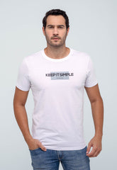 Camiseta Calvin Klein Jeans Logo Central Embossed - Henri Store