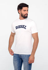 Camiseta Diesel Logo Central Alto Relevo - Henri Store