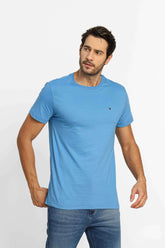 Camiseta Tommy Hilfiger Essential Azul - Henri Store
