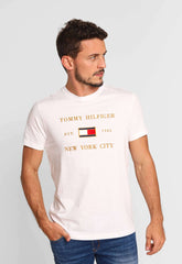 Camiseta Tommy Hilfiger Est. 1985 Branco - Henri Store