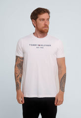 Camiseta Tommy Hilfiger Logo Tee- LIVE - Henri Store