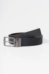 Cinto Sergio K Social Couro Dupla Face Preto/Cafe - Henri Store