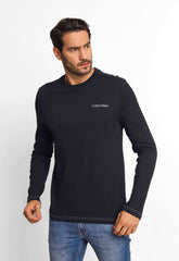 Manga Longa Calvin Klein Logo Peito