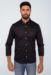 Camisa RL Preto Poney Vermelho