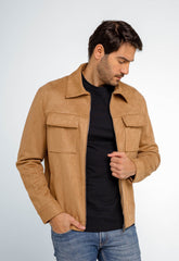 Jaqueta Dom Henrico Camurça Prime Zipper - Henri Store