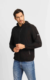 Jaqueta Dom Henrico Dry Fit Capuz Removível Preto - Live - Henri Store