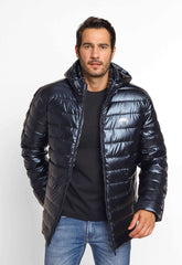Jaqueta Venum Marinho Nylon Puffer Detalhe Lateral VNM228035 - Live - Henri Store