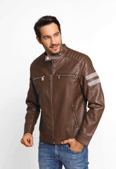 Jaqueta Victory Eagle Marrom C/ Detalhe No Braço VTP226004 - Live - Henri Store