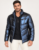Jaqueta Victory Eagle Nylon Puffer Marinho Vtn226004 - Henri Store