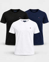 Kit 3 Camisetas Tommy Hillfiger Básica - Henri Store