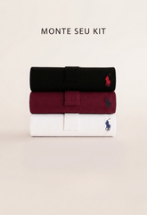 Kit 3 Polos RL Custom Fit Basic - Henri Store