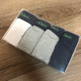 Kit Calvin Klein 4 Cuecas Low Rise Trunk Marinho/Branco/Cinza - Henri Store