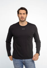 Manga Longa Calvin Klein Logo Central Flamê - Henri Store