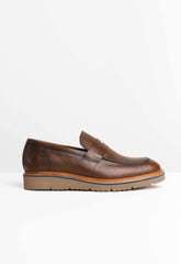 Mocassim Dom Henrico 80717 Cerviatto Marrom Escuro - Henri Store